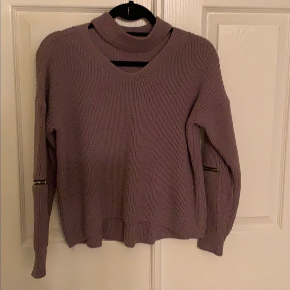 Purple/lavender sweater from an online ad.